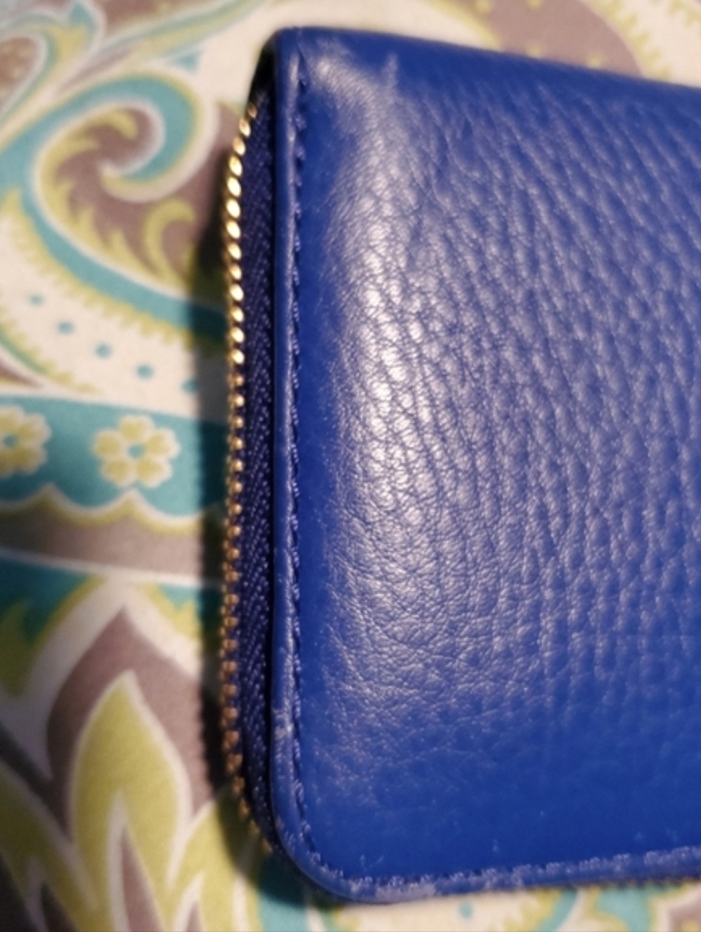 EUC Michael Kors Lrg Blue Tie-Dye Drawstring Shoulder Bag w/matching Wallet SET - Picture 13 of 13